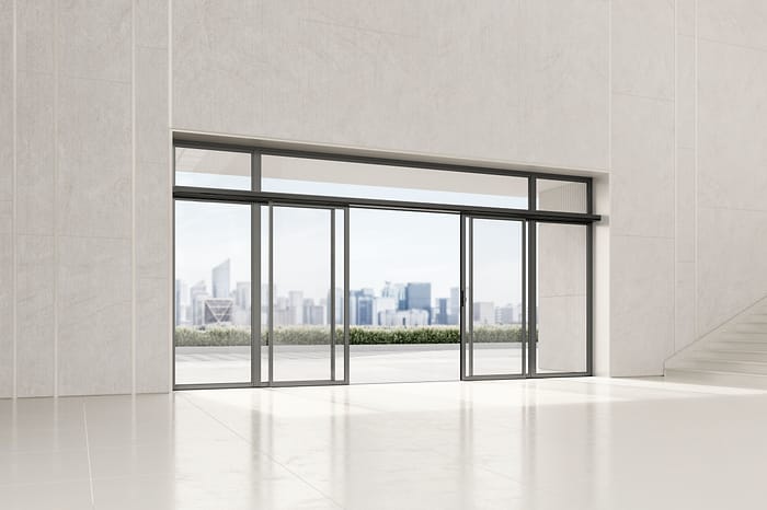 Energy-efficient sliding door with burglary protection ST PRO Green RC2 with ES PROLINE