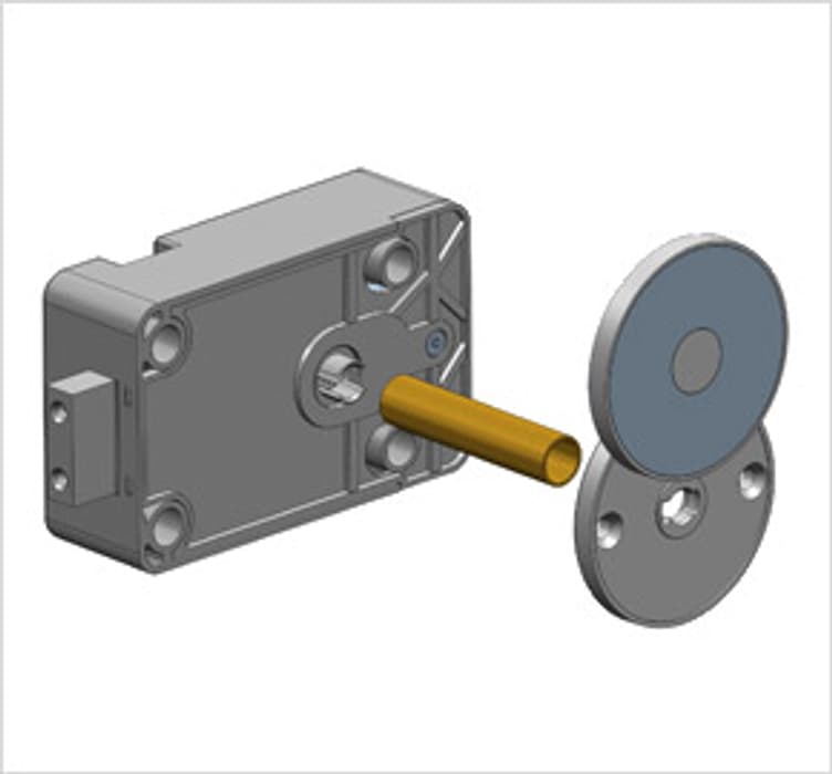 VAROS - Key guiding tube with escutcheon plate