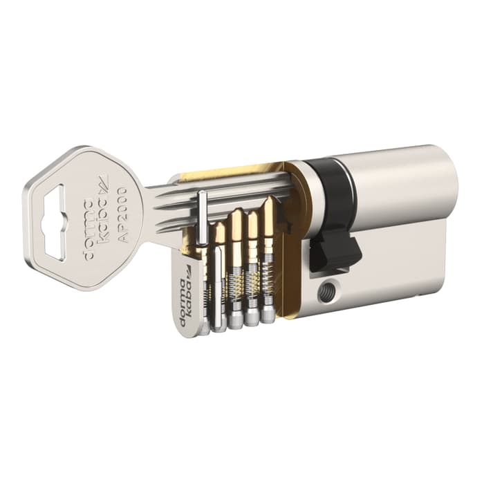 Cylinder locks with serrated keys - dormakaba AP2000