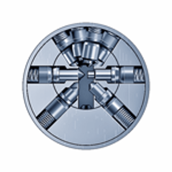 Cross section Kaba star cylinder