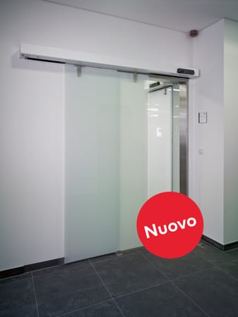 Frameless sliding door with single point fixings ST MANET with ES PROLINE