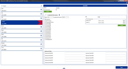 Keyscan LUNA Software Screenshot - Person Screen