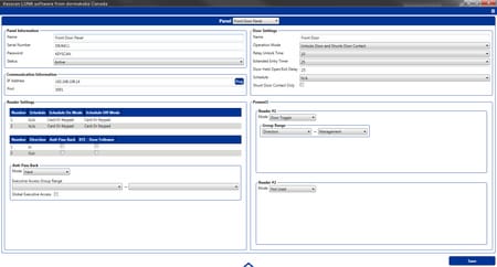 Keyscan LUNA Software Screenshot - Hardware Screen