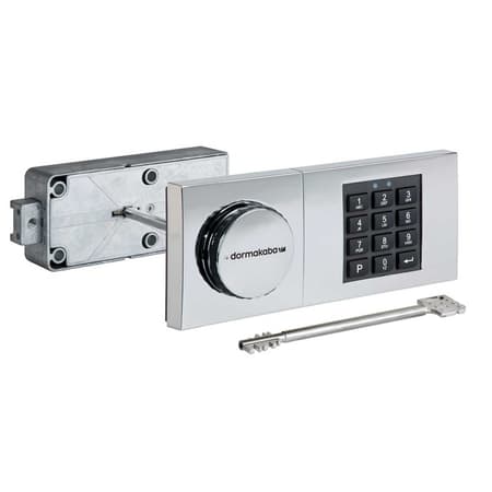 Aluminium input unit with lock